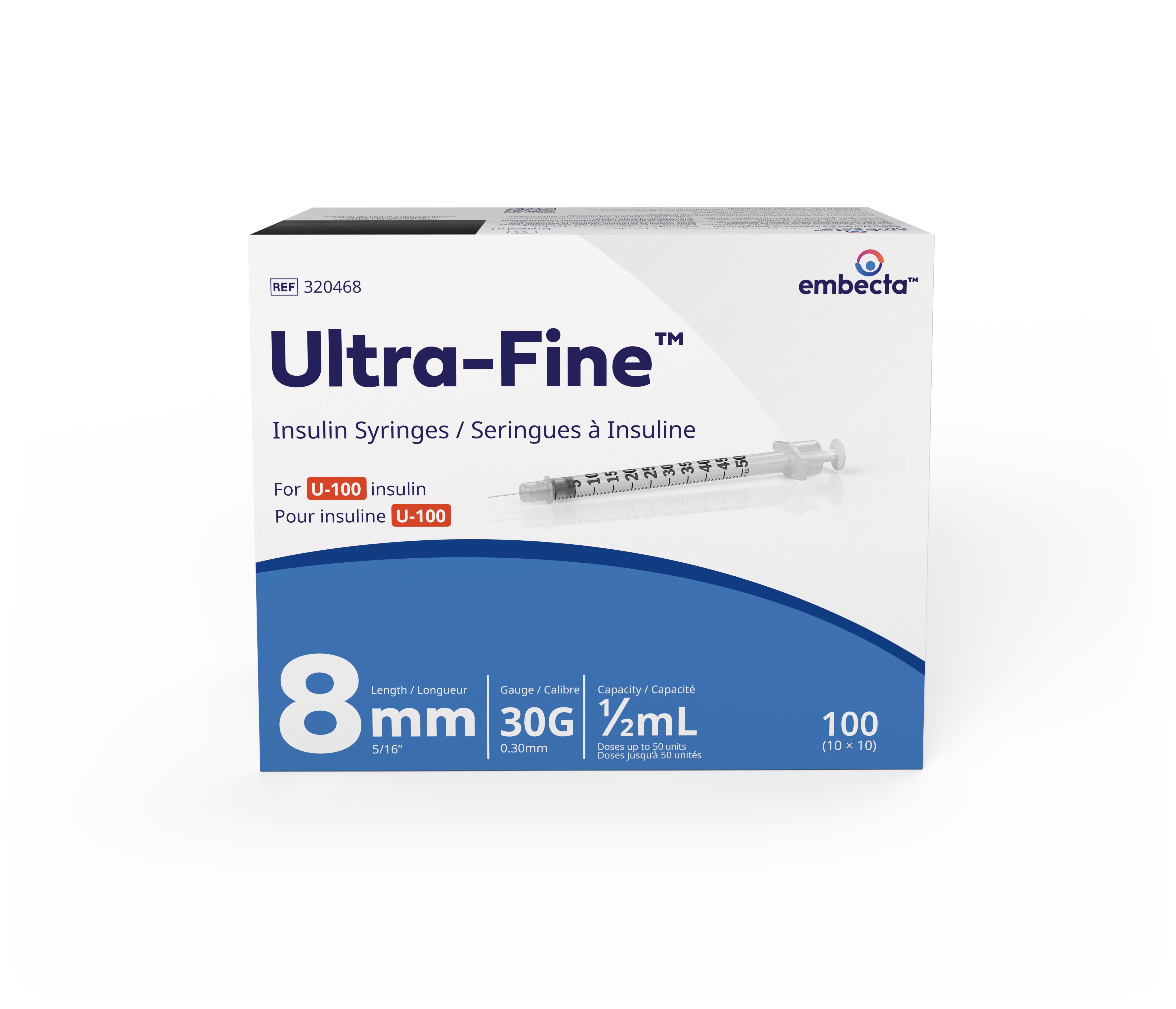 Ultra-Fine Insulin Syringes (100/box)